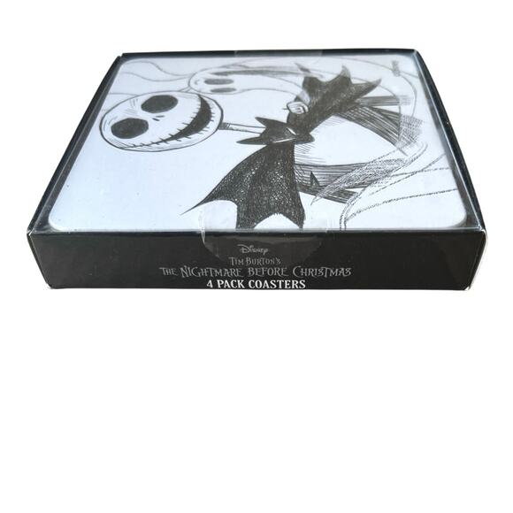 Disney Coaster Set, Tim Burton Nightmare Before Christmas Square, Halloween - Picture 3 of 3
